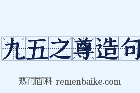 九五之尊造句是什么意思的图片